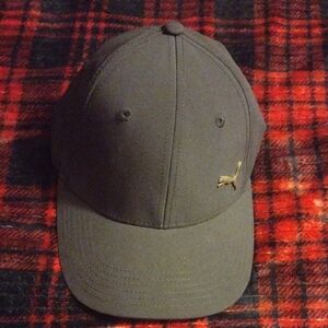 Puma Dark Gray Cap with Gold Emblem